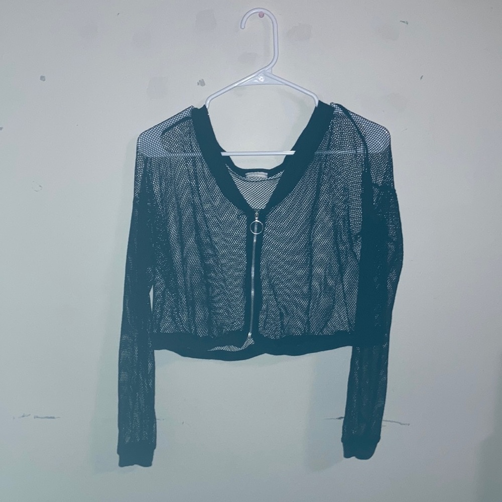 Zip up cover up